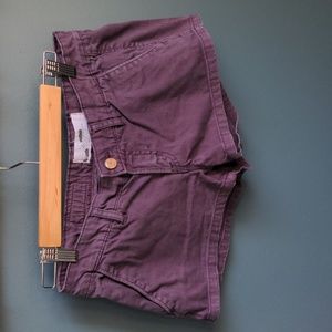 H&m plum denim shorts 6